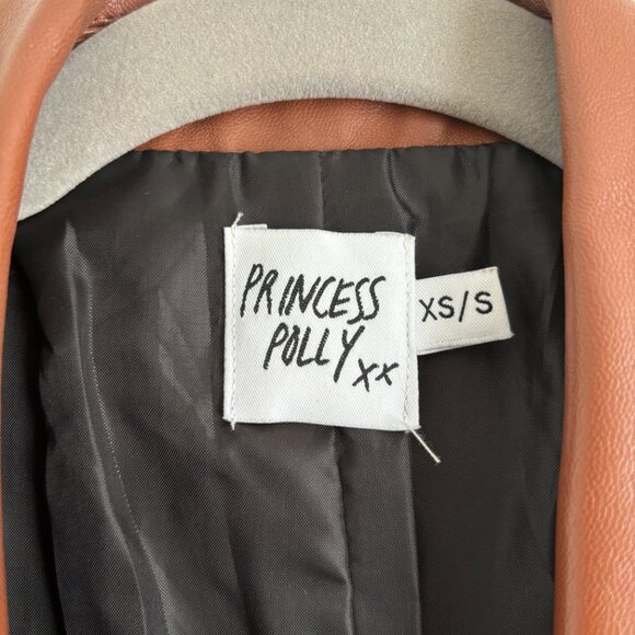 Princess Polly Faux Leather Blazer XS/S - Picture 4 of 4